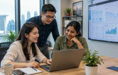 Singapore Marketing Team Reviewing AI Content Quality