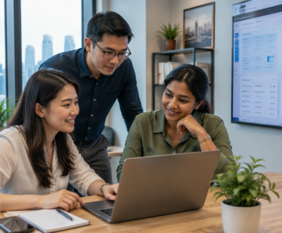 Singapore Marketing Team Reviewing AI Content Quality