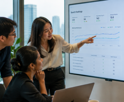 Singapore B2B Team Reviewing AI Search Visibility